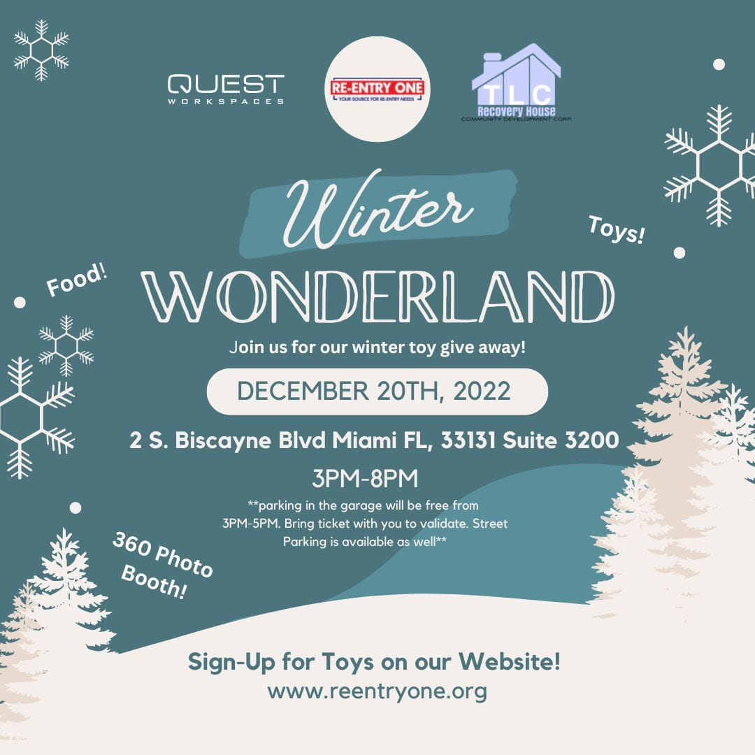 Re-Entry One Winter Wonderland Holiday Toy Drive